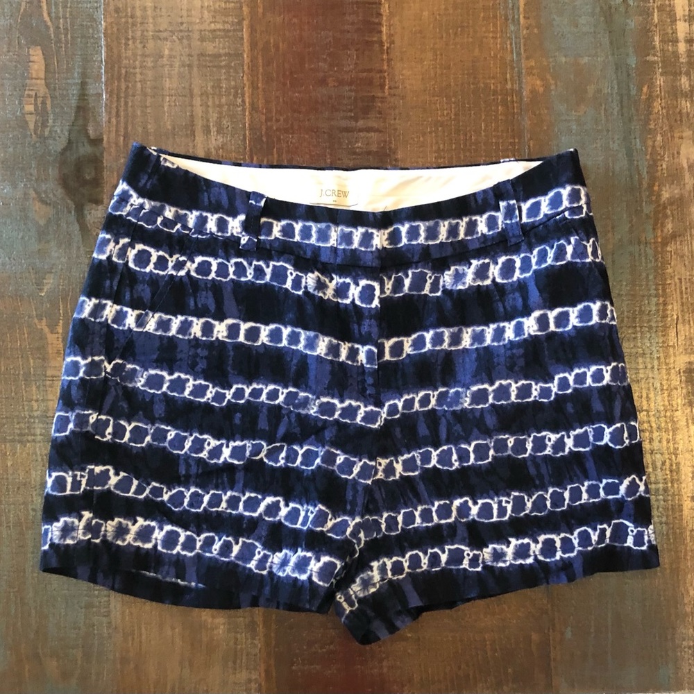 J. Crew Shorts tie-dye/batik EUC